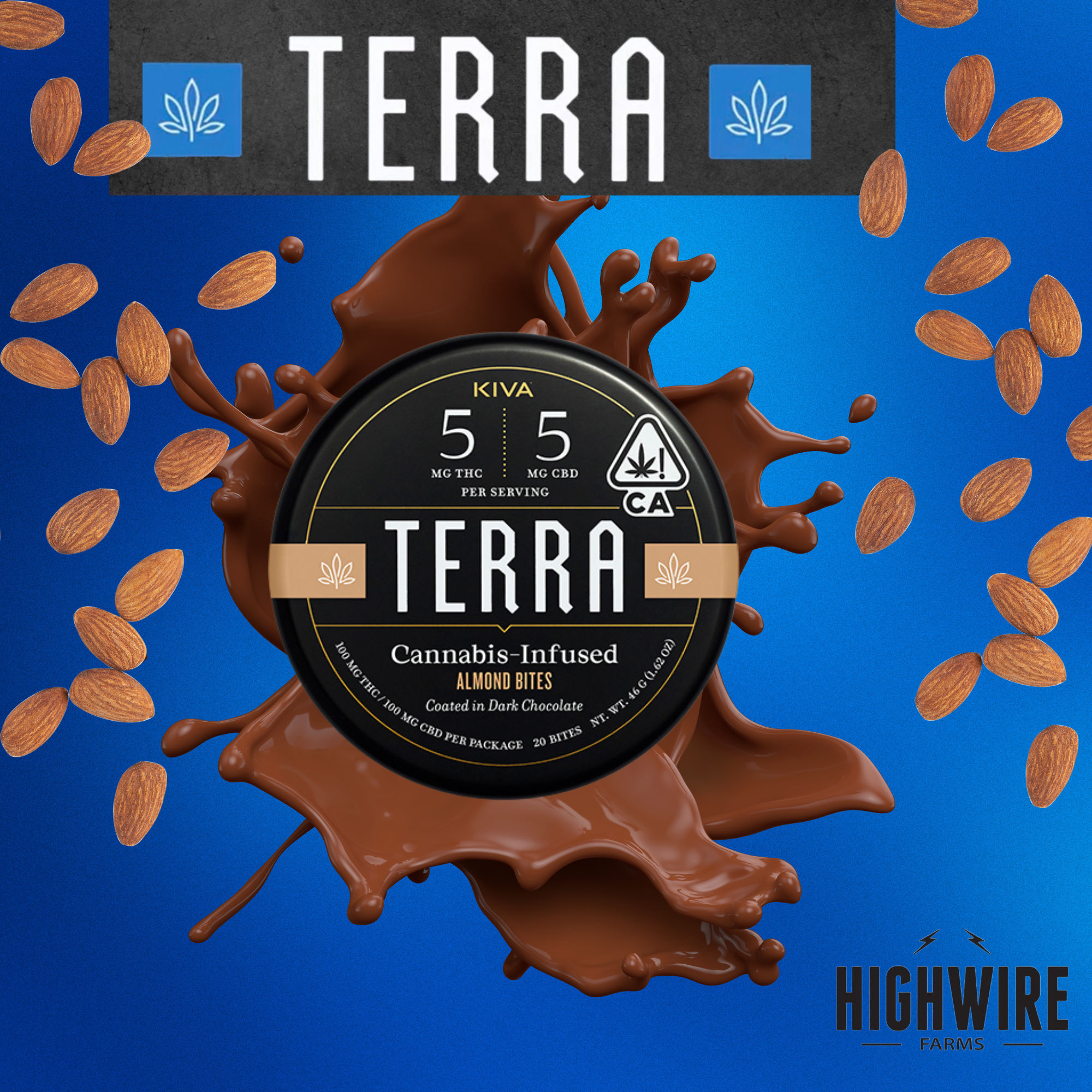 Photograph of product: Terra Bites Almond 100mg