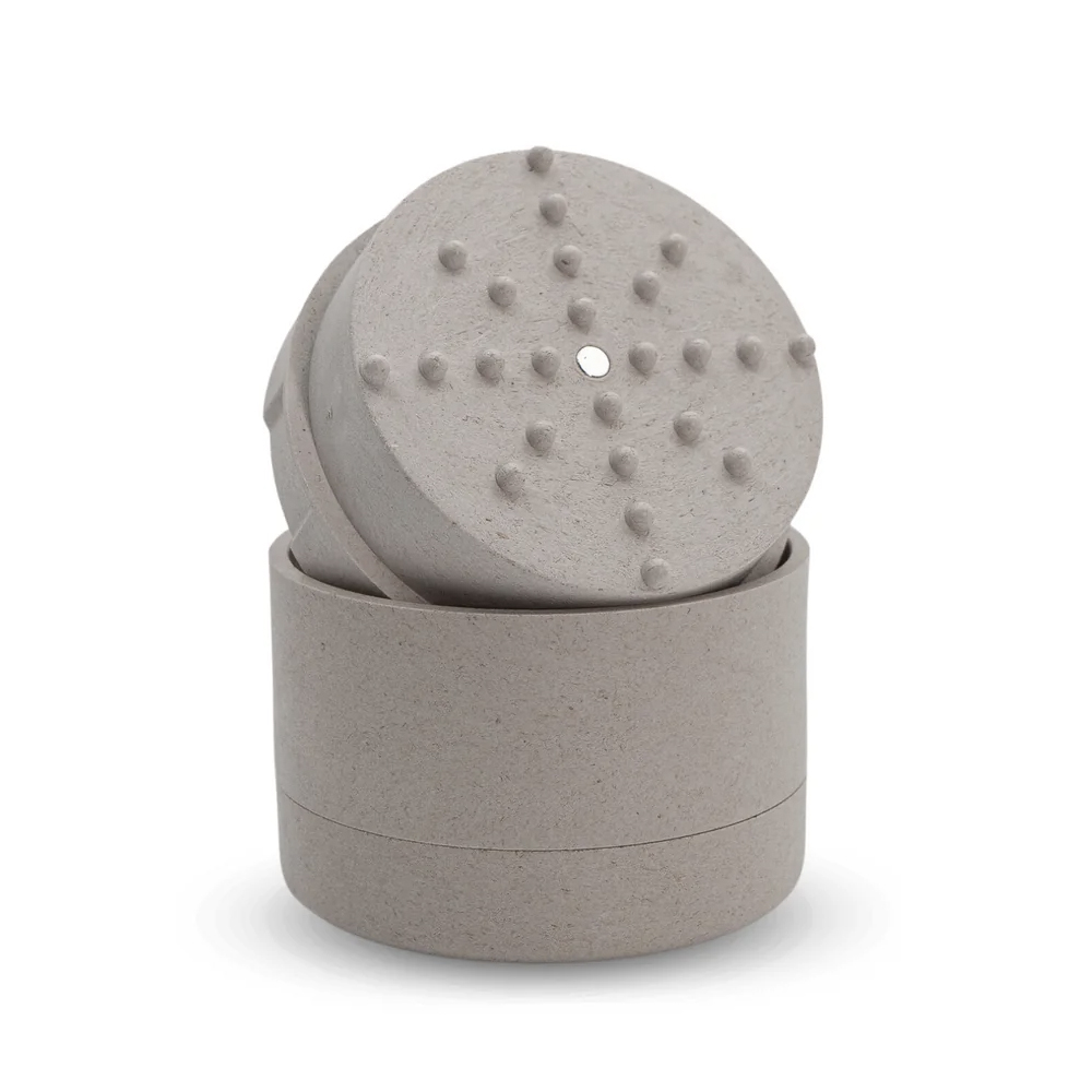 Photograph of product: 3-PIECE HEMP GRINDER (STONE WHITE)