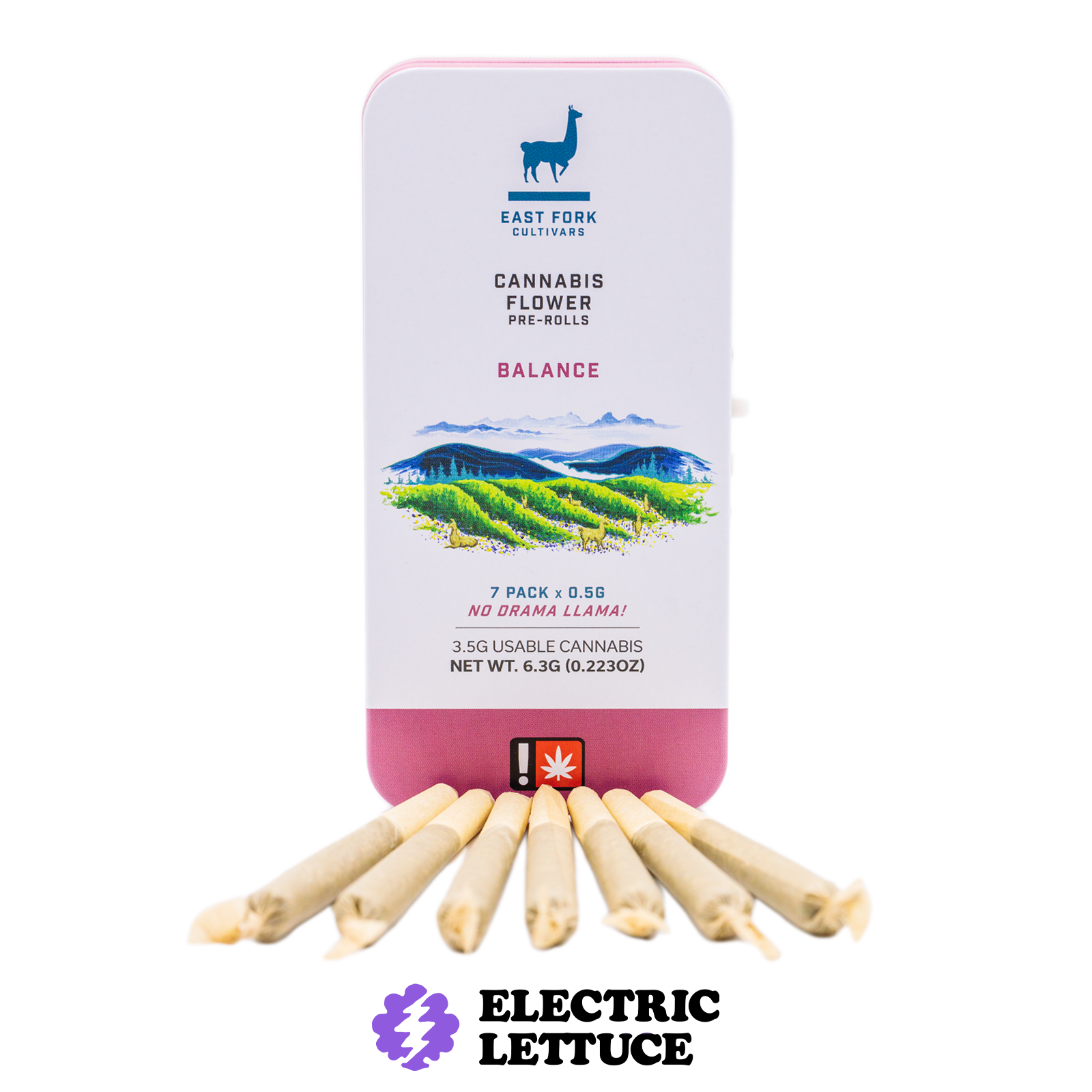 Photograph of product: East Fork Cultivars Kush Petals 7pk Pre-roll 0.5g