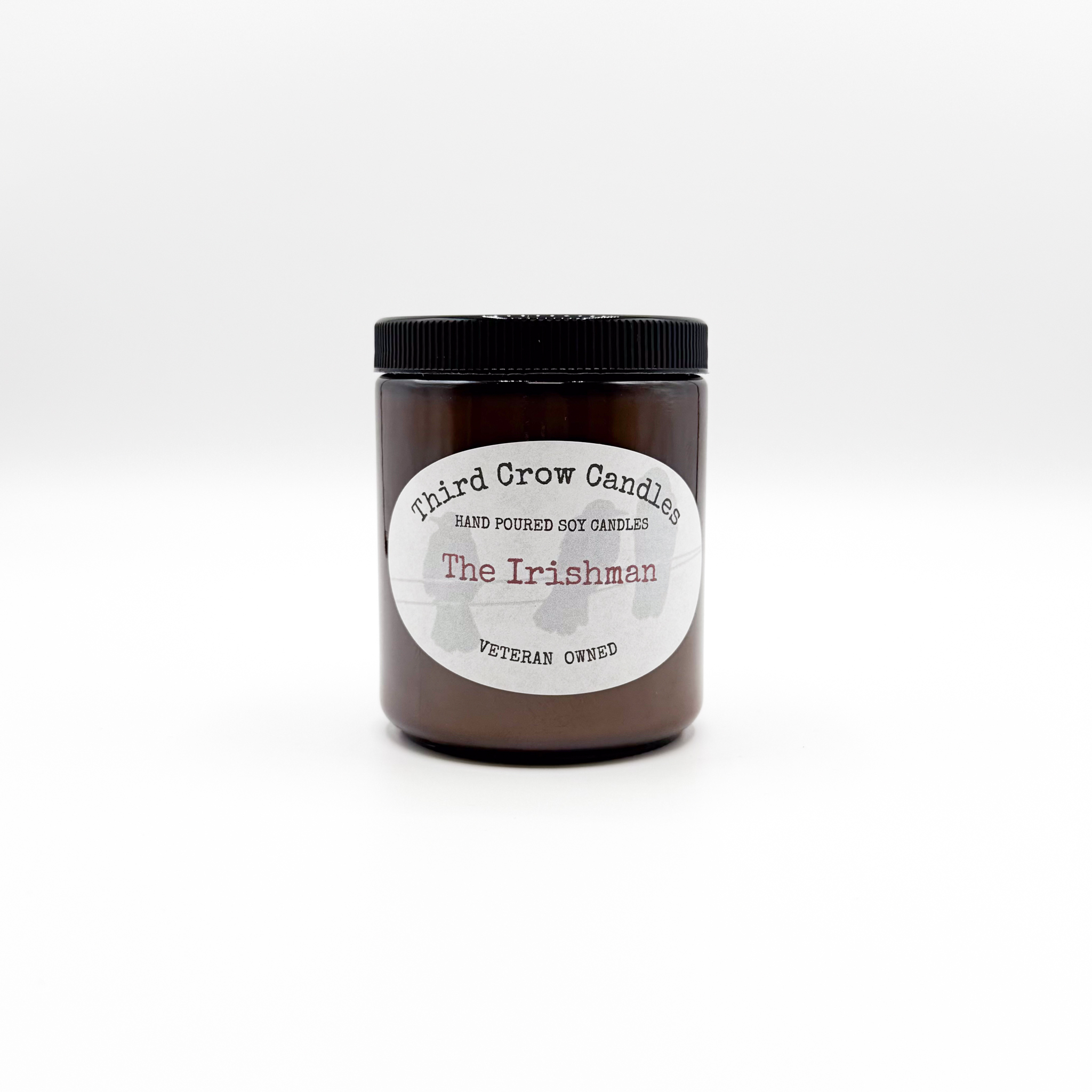 Photograph of product: Third Crow Candles 8oz- The Irishman