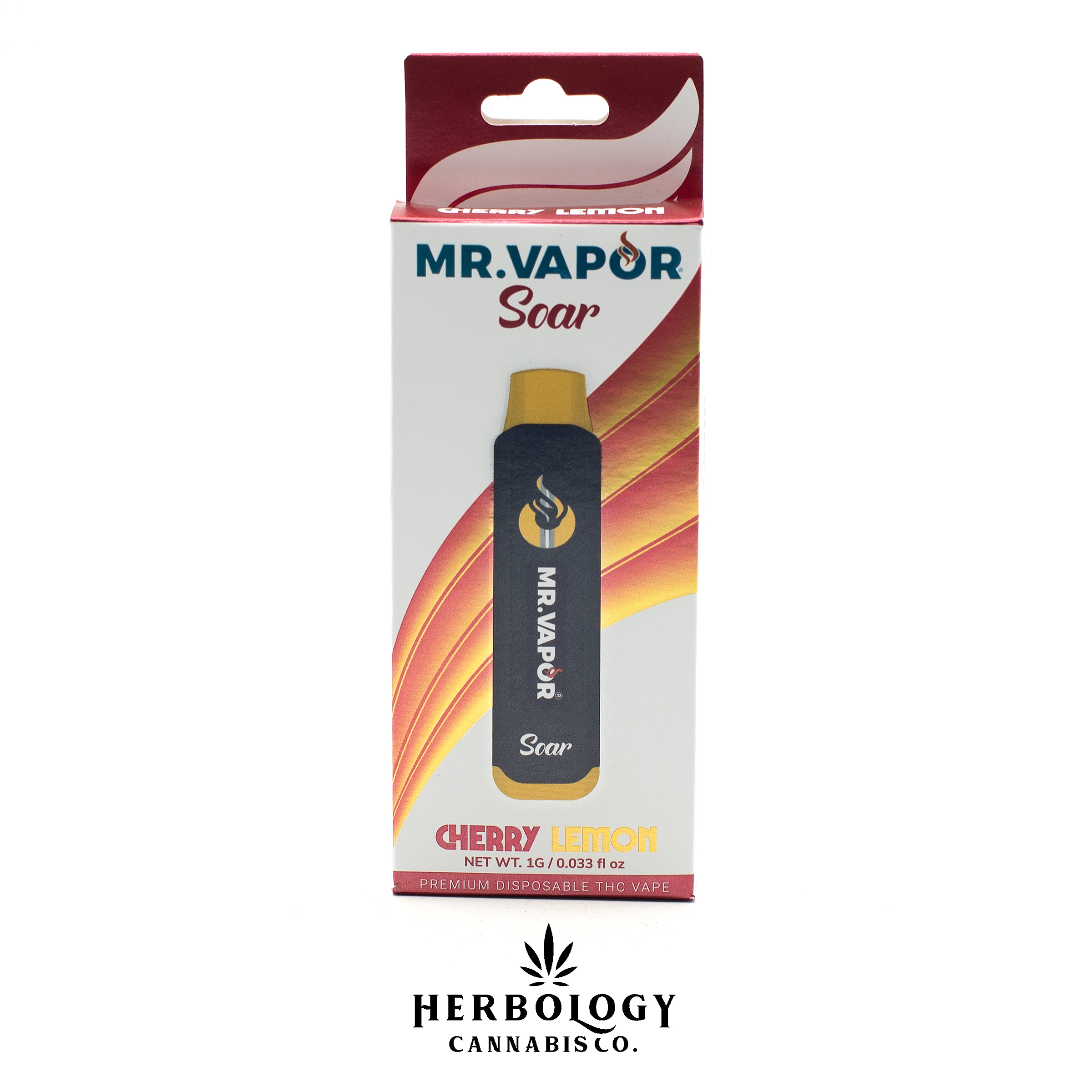 Photograph of product: Mr. Vapor Soar | Disposable Vape | Cherry Lemon | 1g