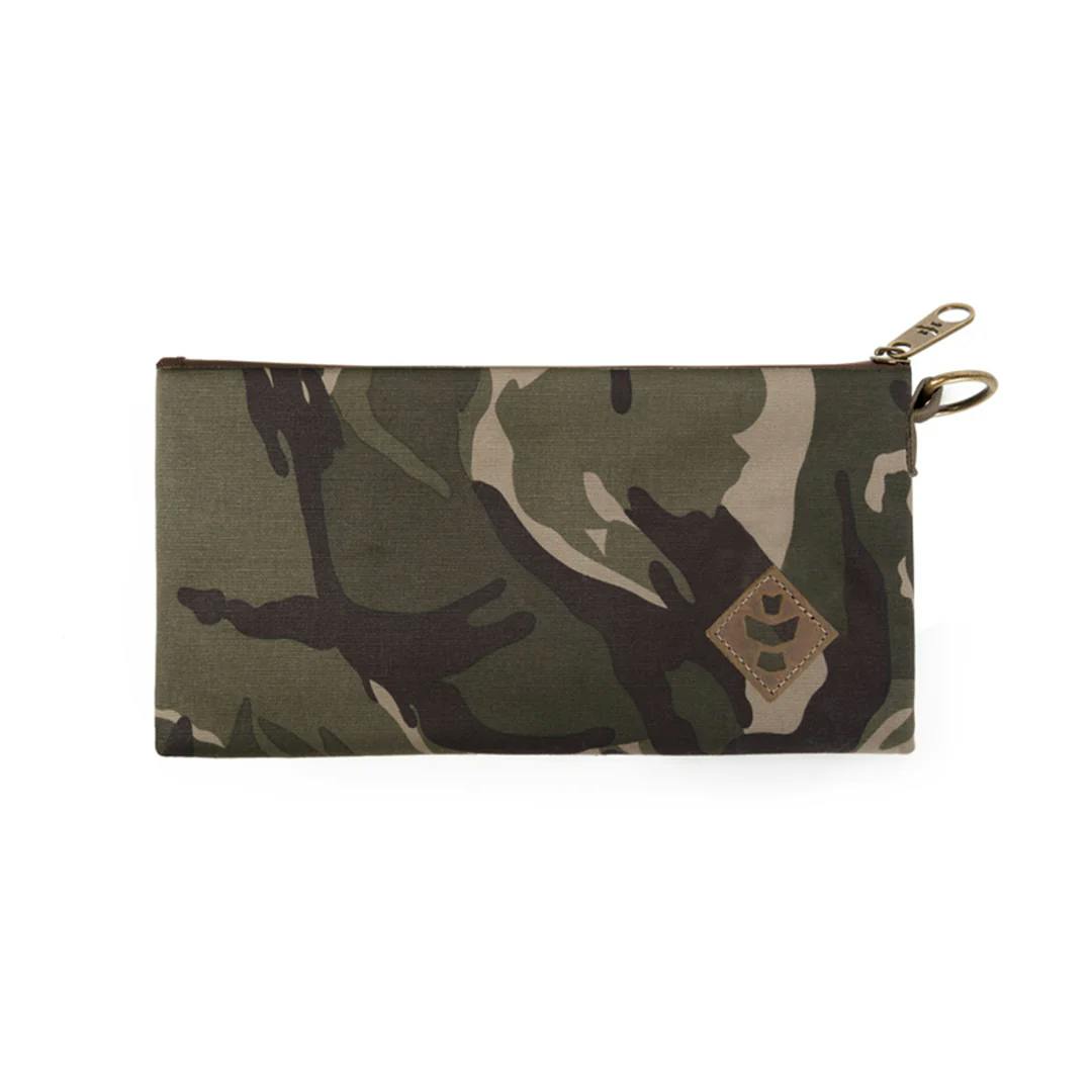 Photograph of product: Revelry The Broker Zipper Bag | Brown Camo