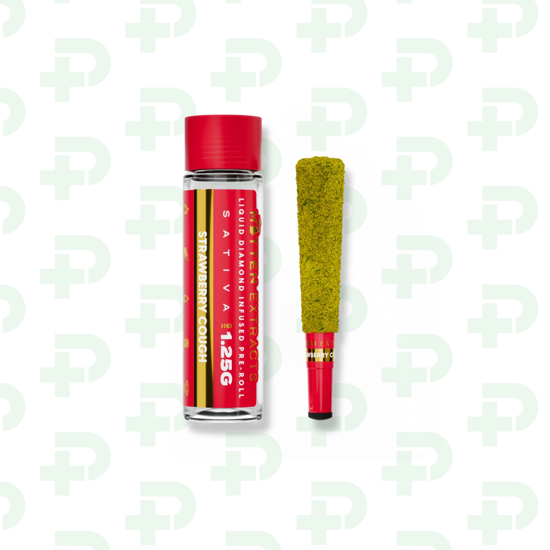 Photograph of product: Mitten Extracts Infused Preroll - Oui'd - Strawberry Cough