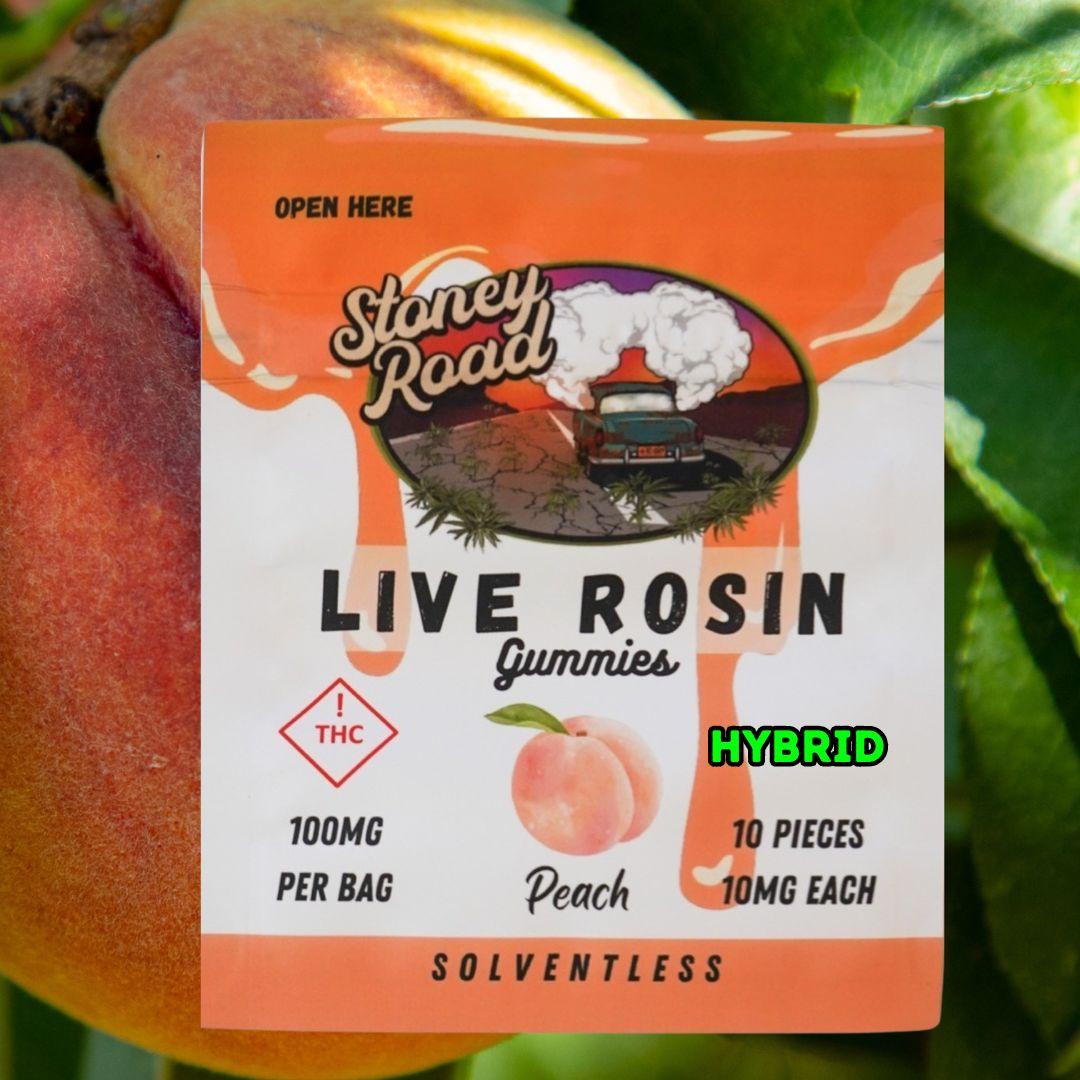 Photograph of product: Stoney Road - SR Peach Gummies 100mg
