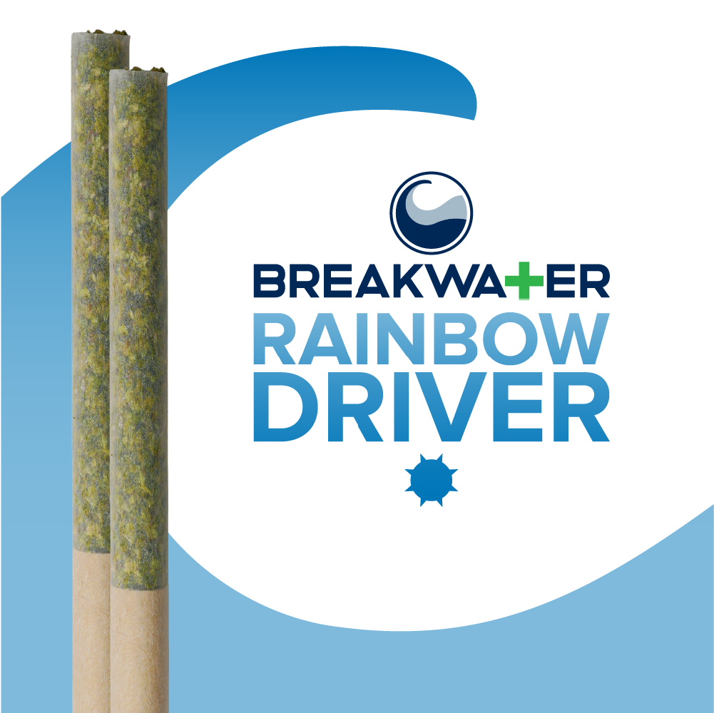 Photograph of product: Rainbow Driver Premium Rolled Joints (2pk)