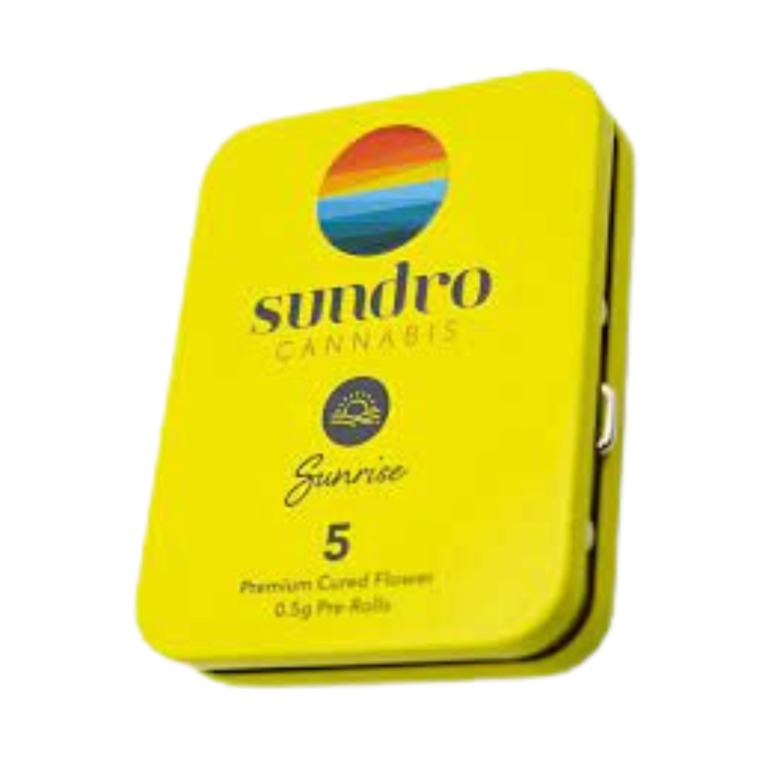 Photograph of product: Sundro: Pre-Roll Pack | Golden Apple | 0.5g | 5pk
