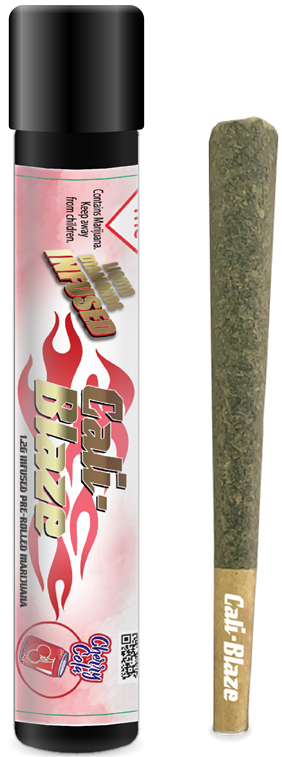 Photograph of product: Cali-Blaze - Infused Pre-Roll - Cherry Lime (Chem Squeezy)