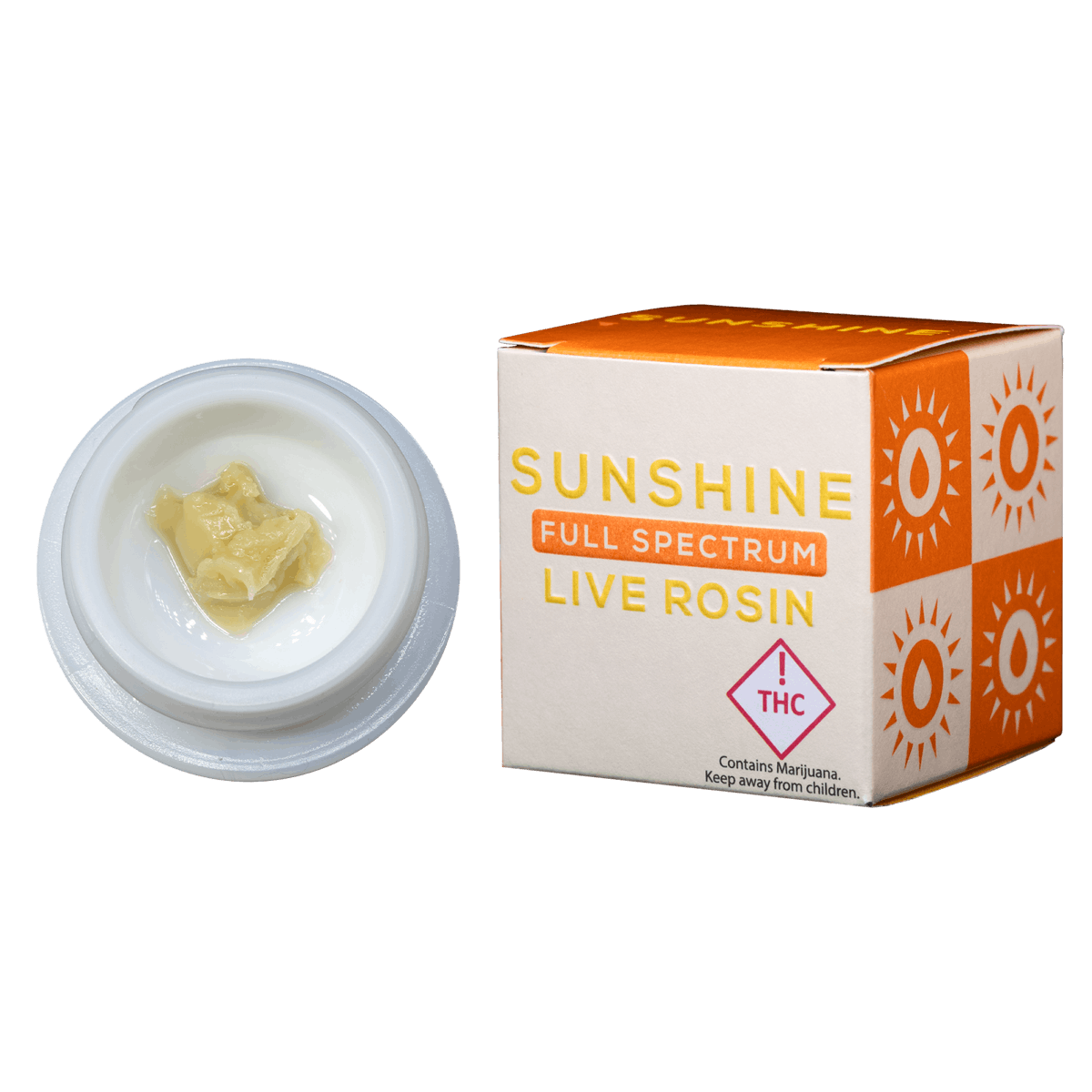 Photograph of product: REC: Sunshine Extracts Green Apple FSE Live Rosin