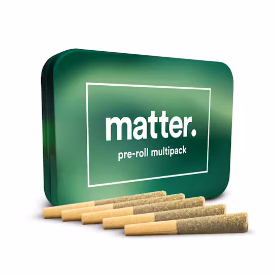 Photograph of product: Matter | Grape Gas Pre-Rolls | Oui'd | 5 pack
