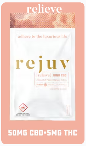 Photograph of product: Rejuv Topical Transdermal Patch High CBD:TH-oui (10:1)- Relieve