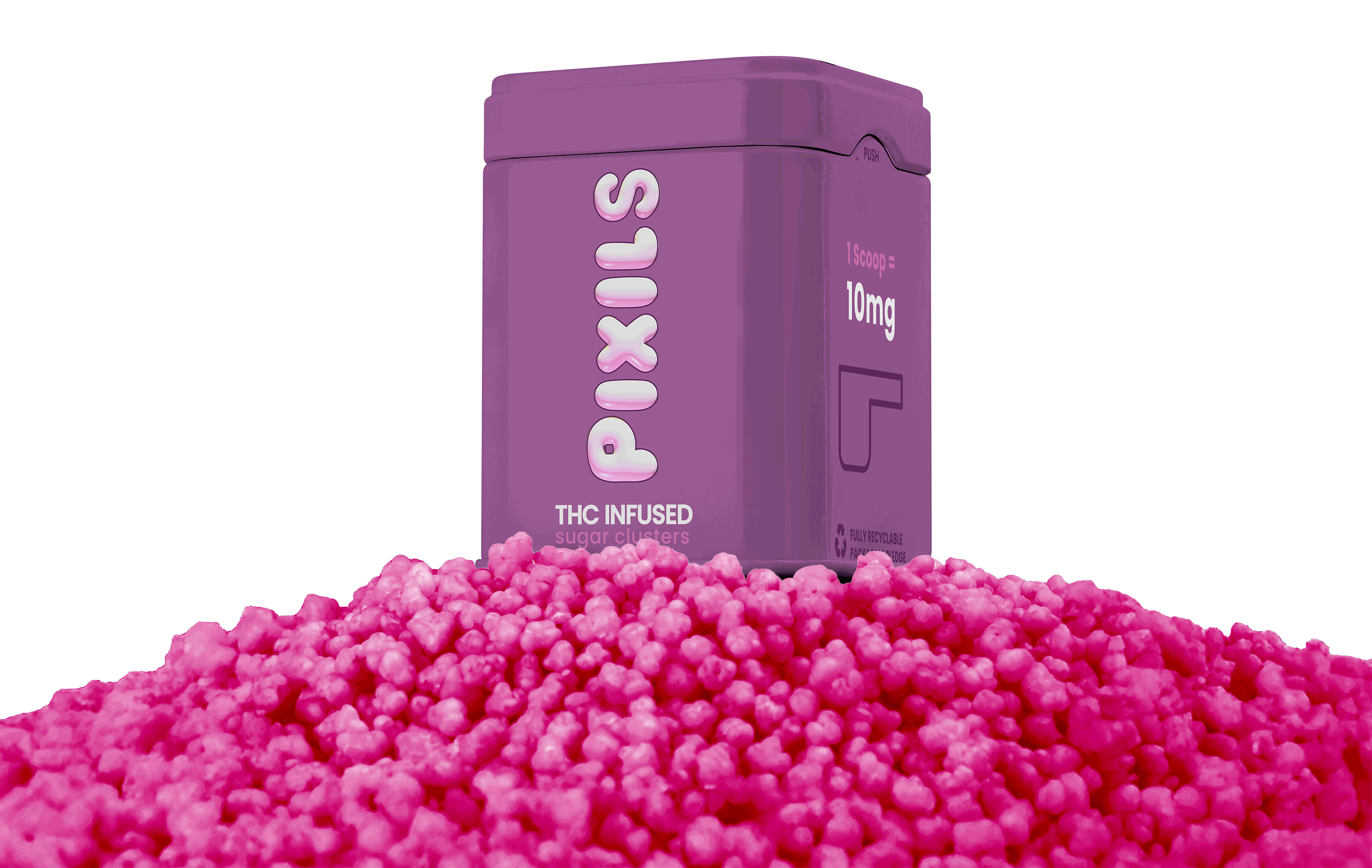 Photograph of product: Pixils | Grape | 200mg Infused Sugar Clusters