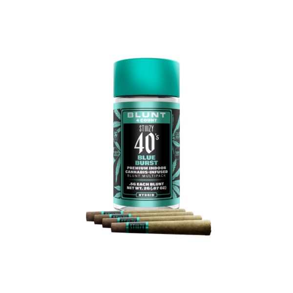 Photograph of product: 40's Blue Burst Infused Blunt 4pk