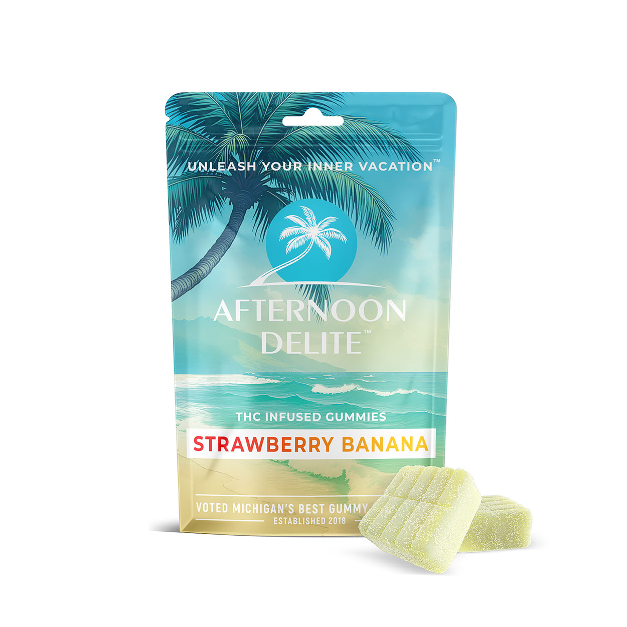 Photograph of product: Afternoon Delite | 200MG Gummies | Strawberry Guava