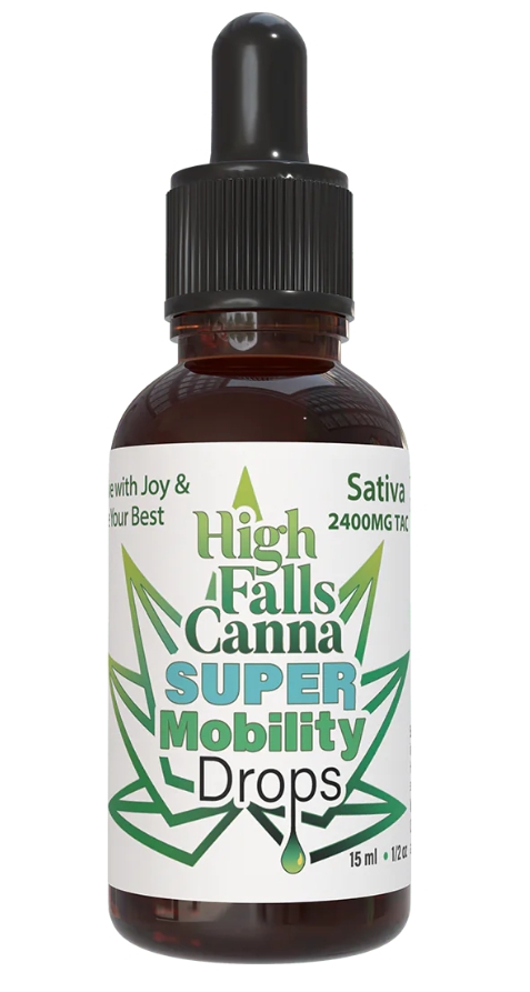 Photograph of product: High Falls Canna - Super Mobility Drops - TH-oui:150MG | CBD: 750MG | CBG: 1500MG