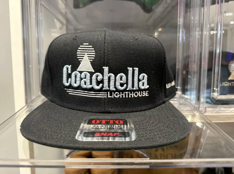 Photograph of product: Lighthouse | Bold Print | Snapback Hat Black