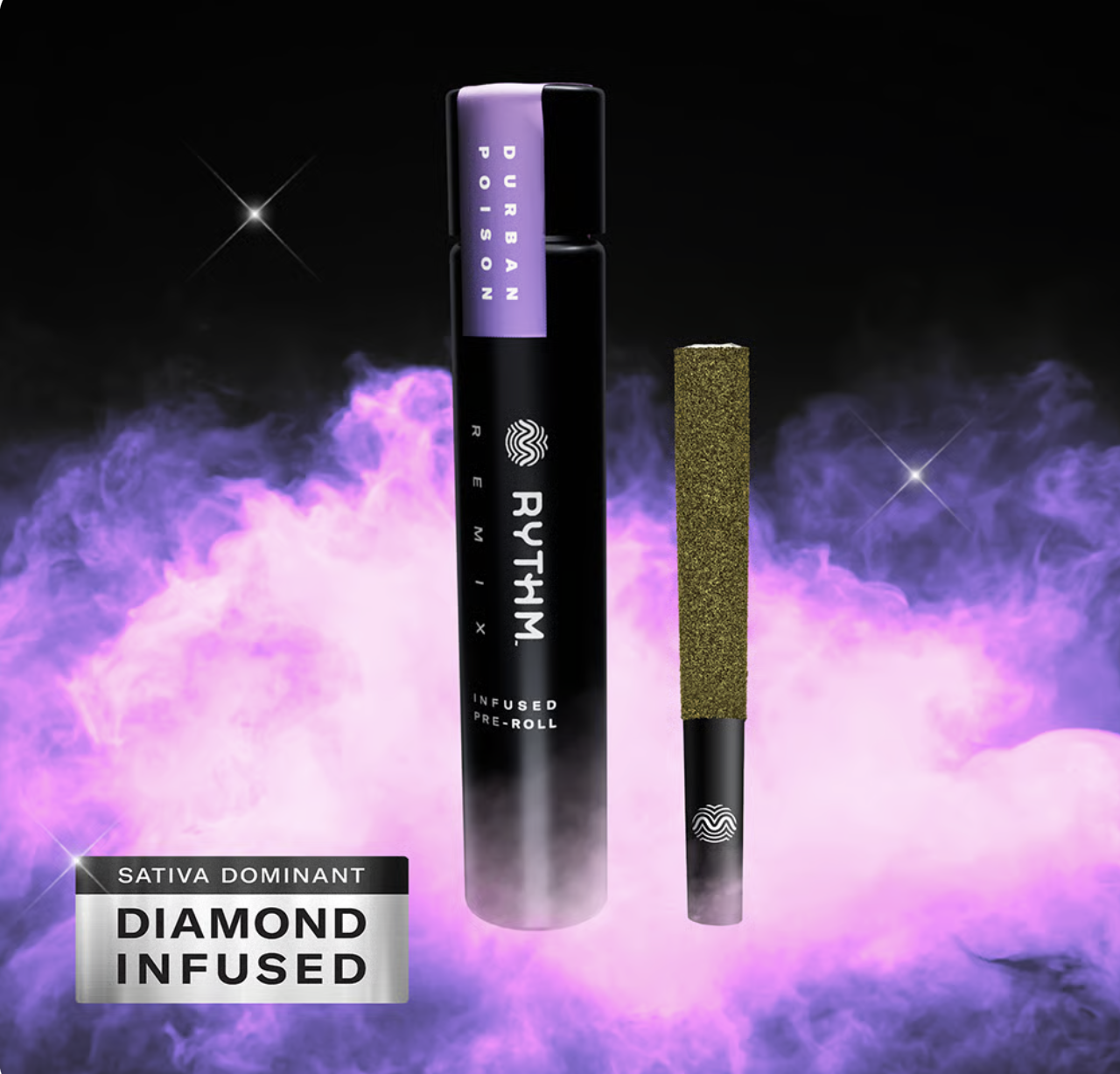 Photograph of product: Rythm | Durban Poison (s) Infused Pre-Roll 1g