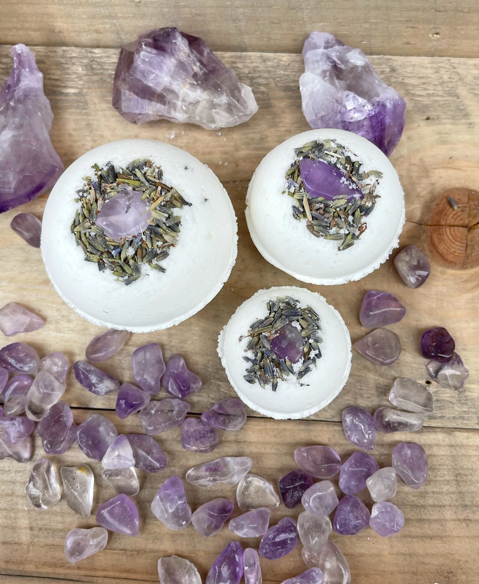 Photograph of product: Rage Gems I Amethyst I Bath Bomb