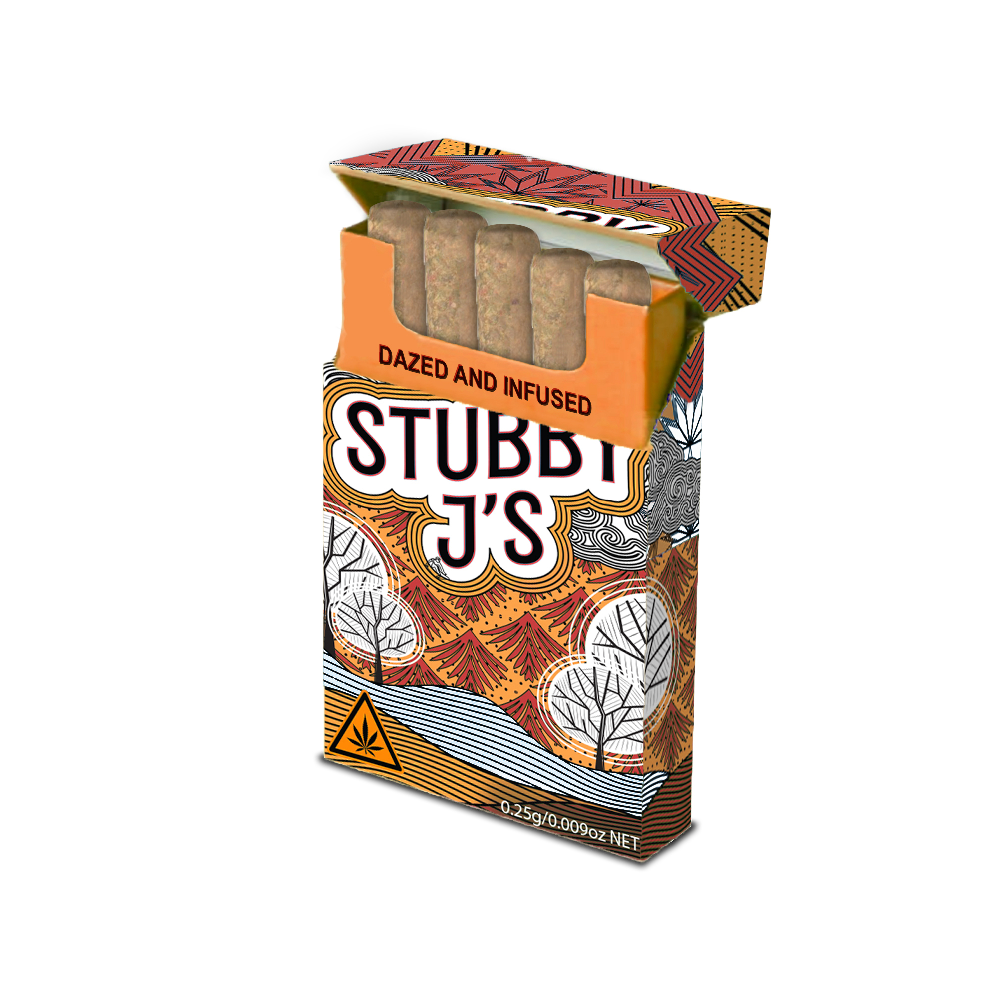 Photograph of product: SJ Infused Flower Pre-Rolls au chocolat Burger (5pk)