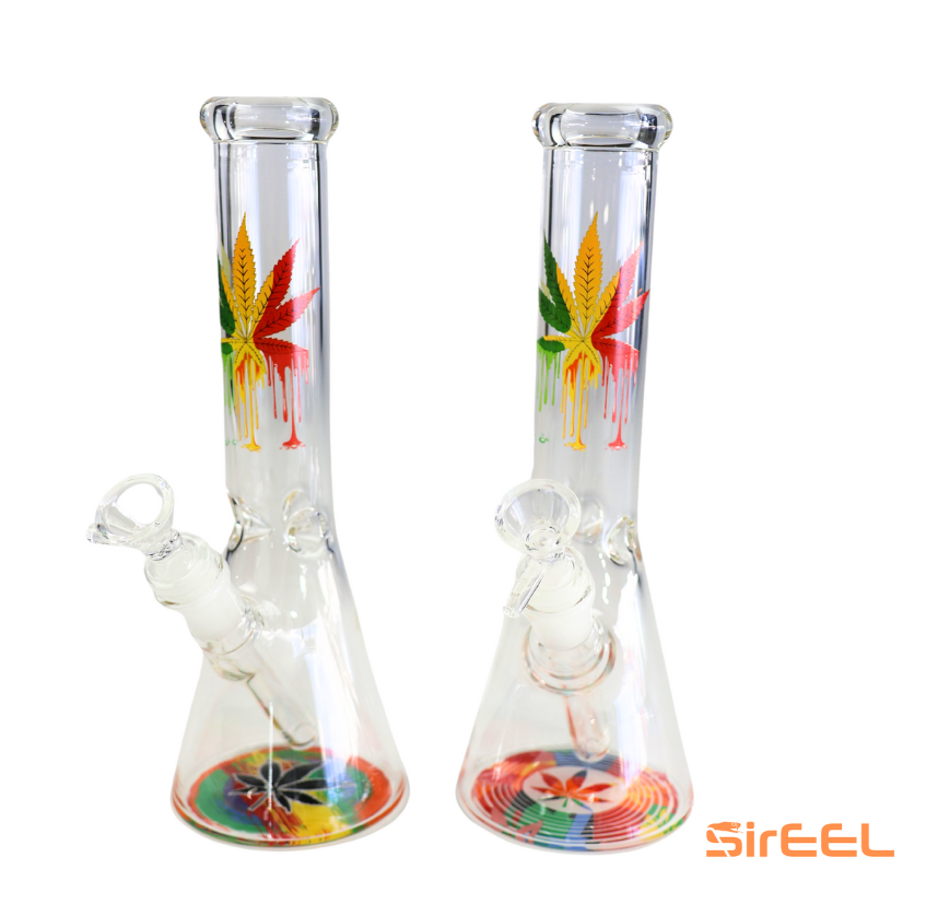 Photograph of product: SirEEL - 9.75" Technicolor Beaker Bong w/ bowl
