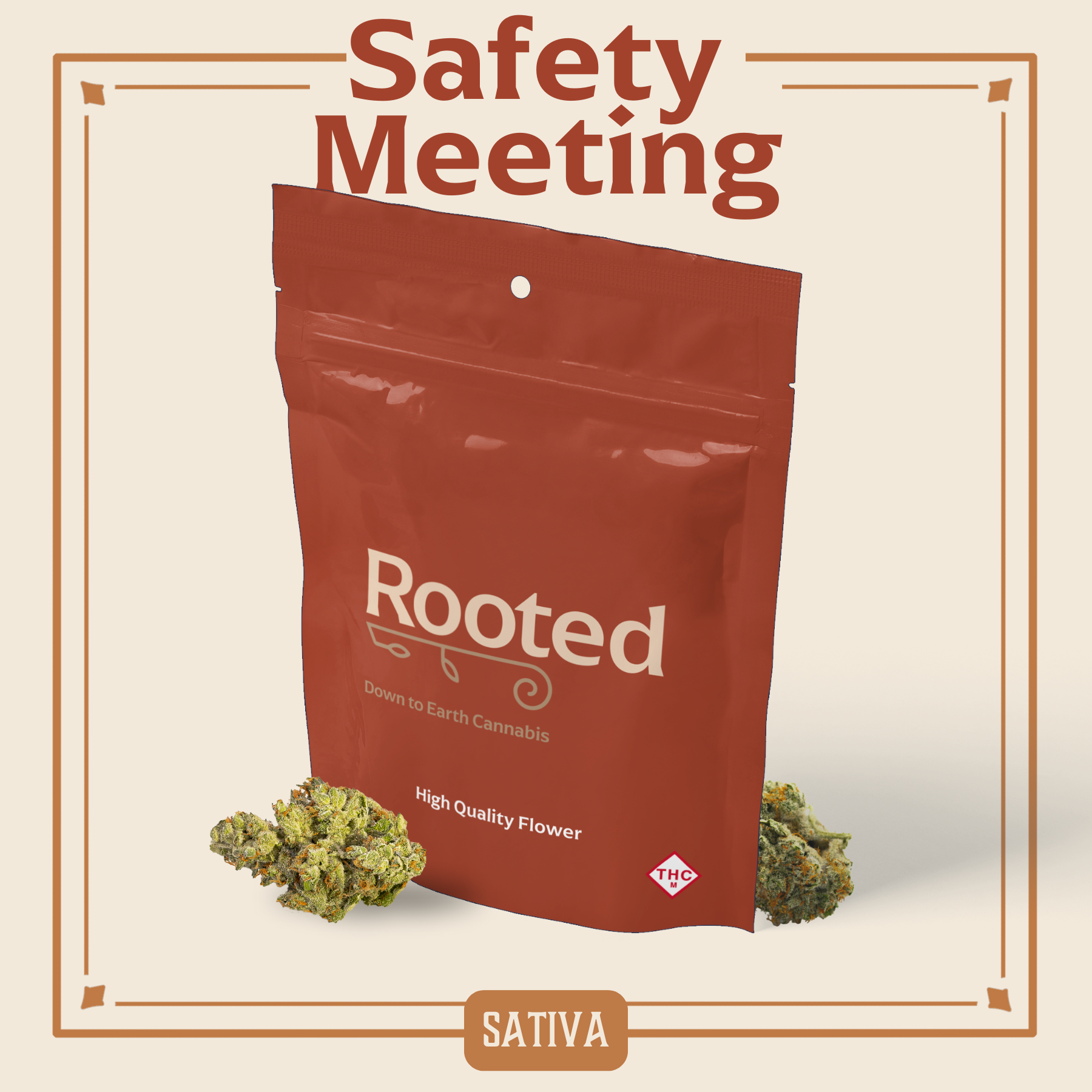 Photograph of product: Safety Meeting Flower | 3.5g