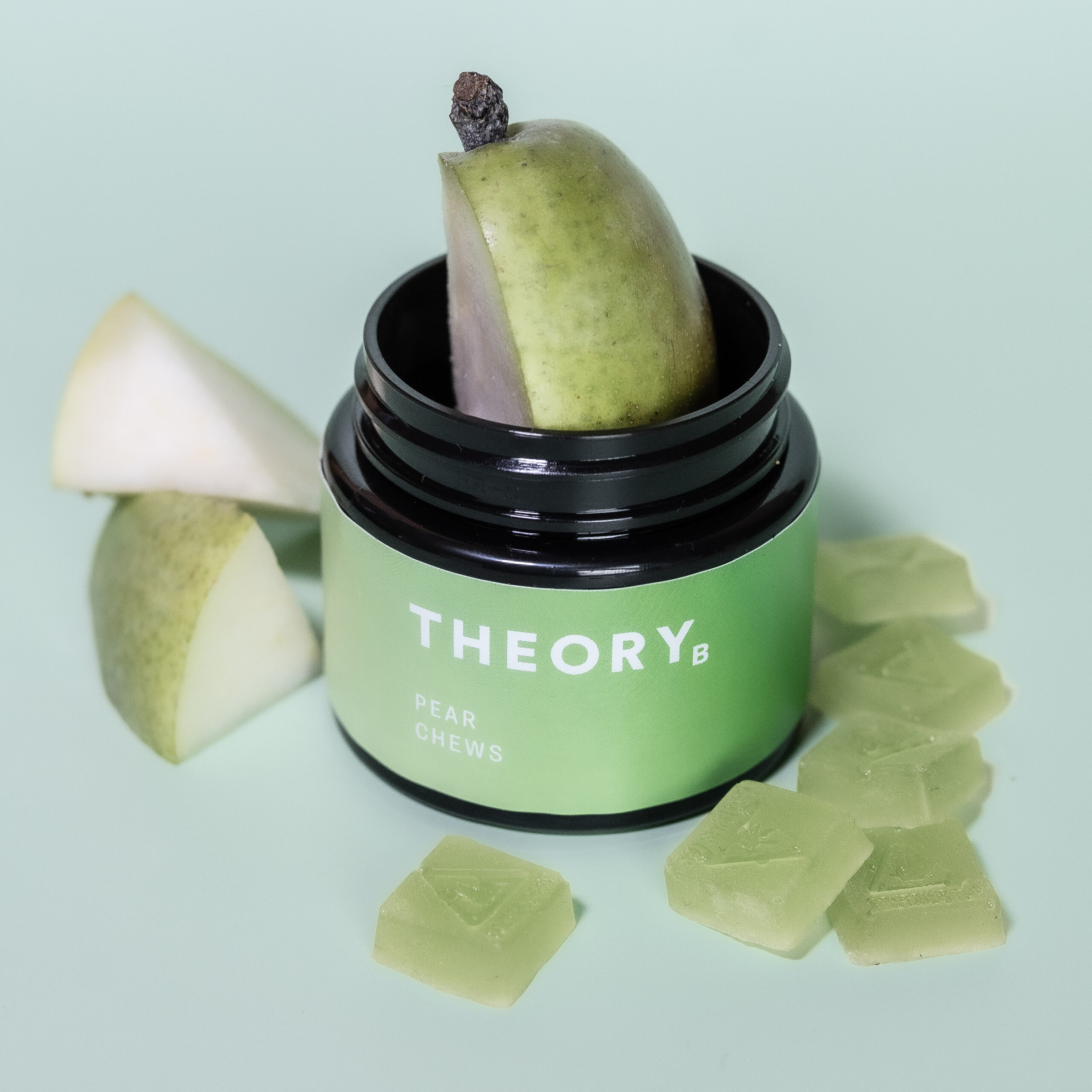 Photograph of product: Theory B - Pear Chews - 100mg