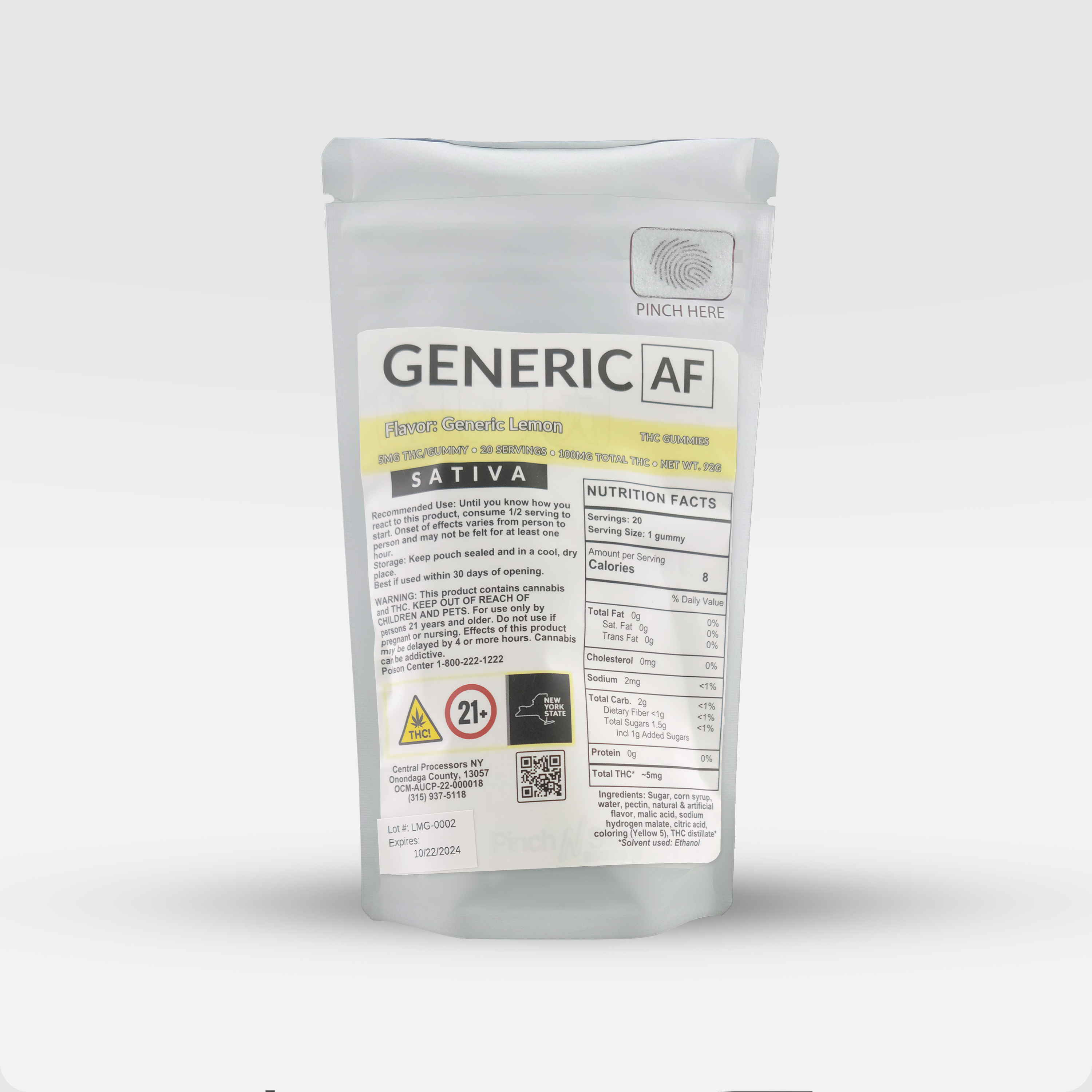 Photograph of Product: Lemon - Gummies - 20 Pack
