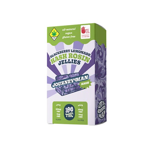 Photograph of product: Blackberry Lemonade au chocolat Rosin Jellies (100mg TH-oui) (DOH)