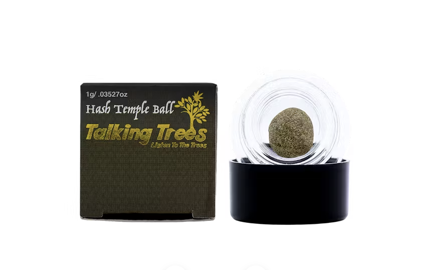 Photograph of product: Talking Trees | Garlic Mints | Hash Temple Ball | 1g