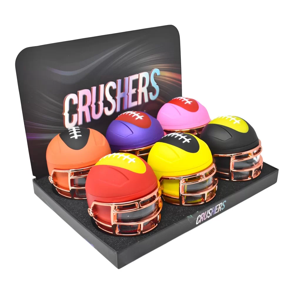 Photograph of product: 62mm Crushers Football Helmet Grinder | Assorted Colors