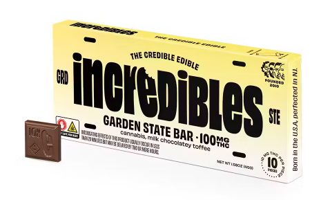 Photograph of product: INCREDIBLES - Garden State Chocolate (100mg) 10ct [H]