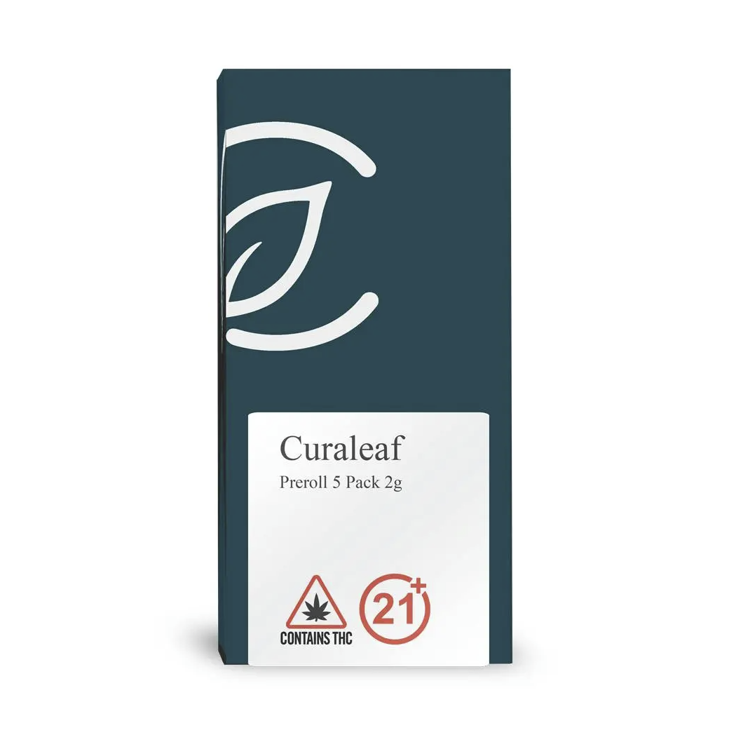 Photograph of product: Curaleaf Preroll 5 Pack 2g Texas Shoreline (S) 00806