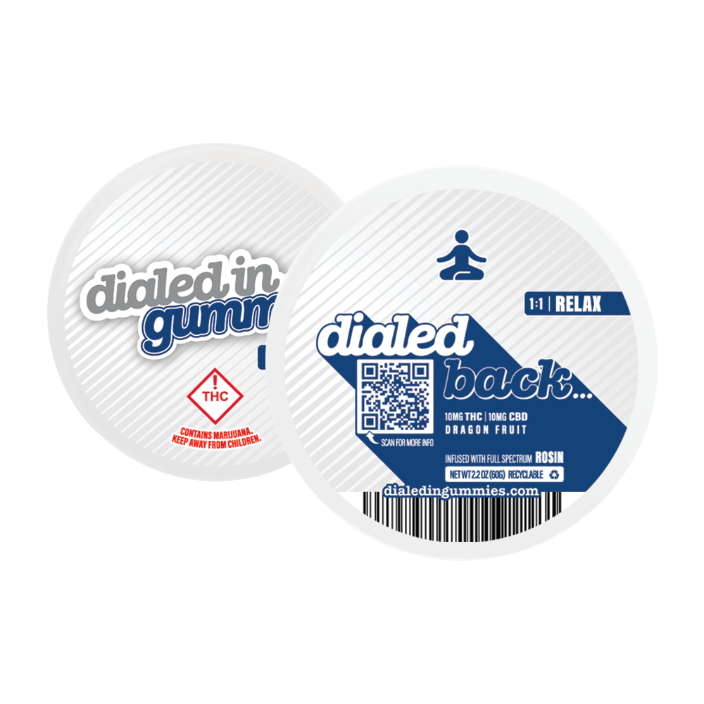 Photograph of product: Dialed In - TH-oui/CBD Gummies - 100mg