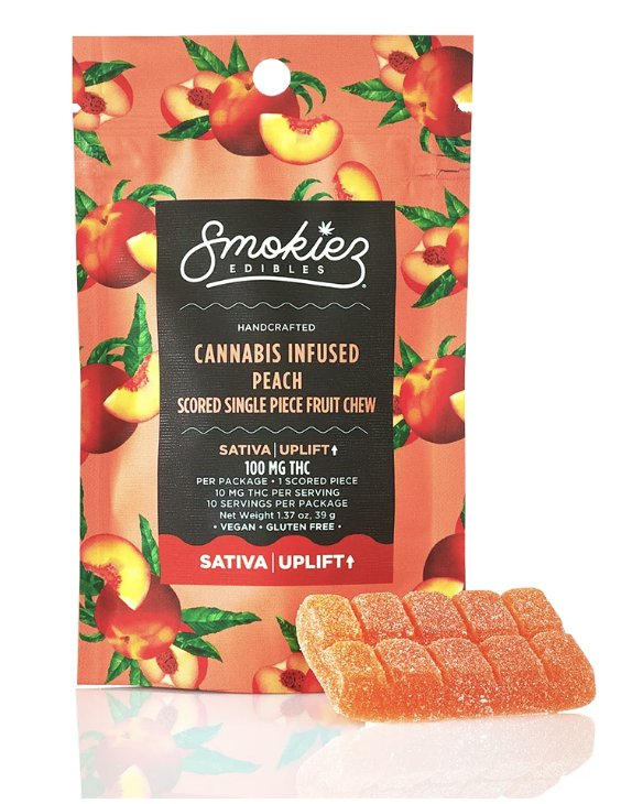 Photograph of product: Smokiez | 1pc Fruit Chew | Peach (S)