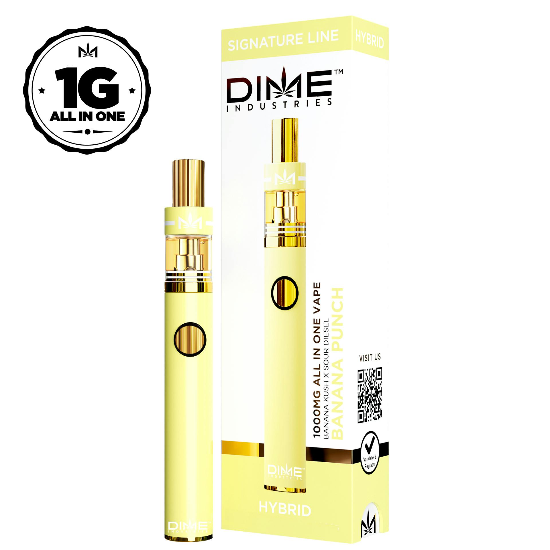 Photograph of product: 1g Banana Punch (Hybrid) All-in-One TH-oui:86% $39 or 2/$70