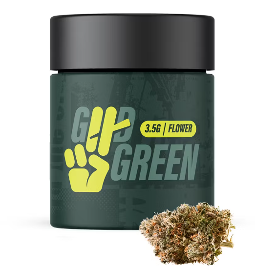 Photograph of product: Good Green - Popcorn - Grinch Mints - 3.5g