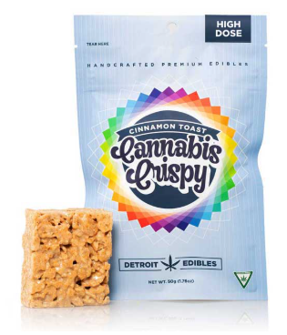 Photograph of product: Detroit Edibles - Cinnamon Toast Oui'd Crispy - 200mg