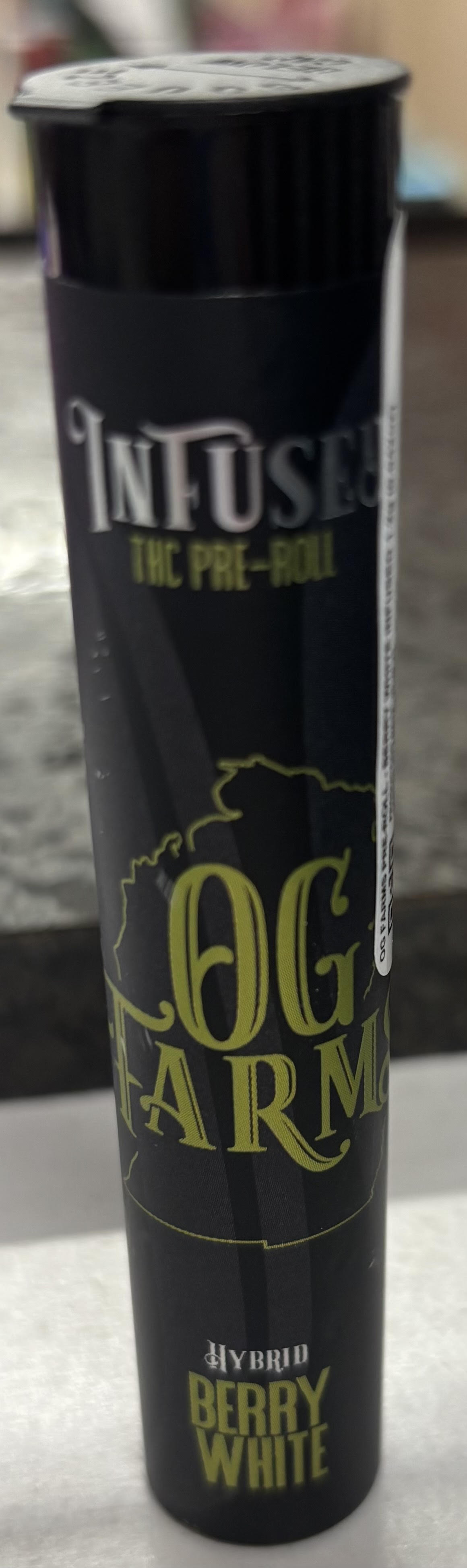 Photograph of product: OG Farms 1.2g Infused Berry White