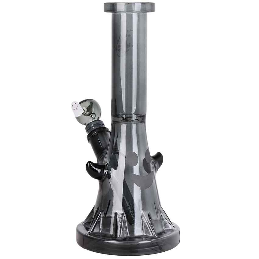 Photograph of product: HAPPY GHOST GLOW GLASS WATER PIPE | 10" | 14MM F