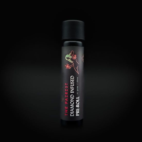 Photograph of product: D. The Pairist .6g Diamond Infused Pre Roll - Mendo Purps - 