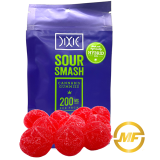 Photograph of product: Dixie | Sour Smash Gummies | 200mg
