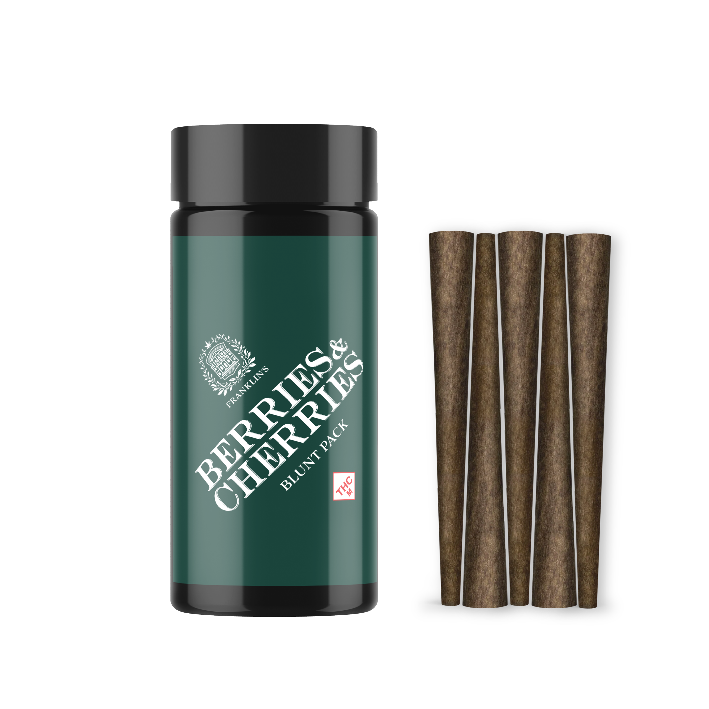 Photograph of product: Berries & Cherries | 0.75g | 5pk Blunts | Franklin's