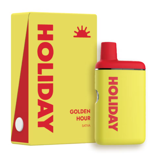 Photograph of product: Golden Hour (S) - Disposable Vape (1g) - Holiday