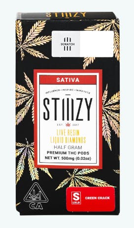 Photograph of product: $18.01 Green Crack Live Resin Liquid Diamonds .5G - 