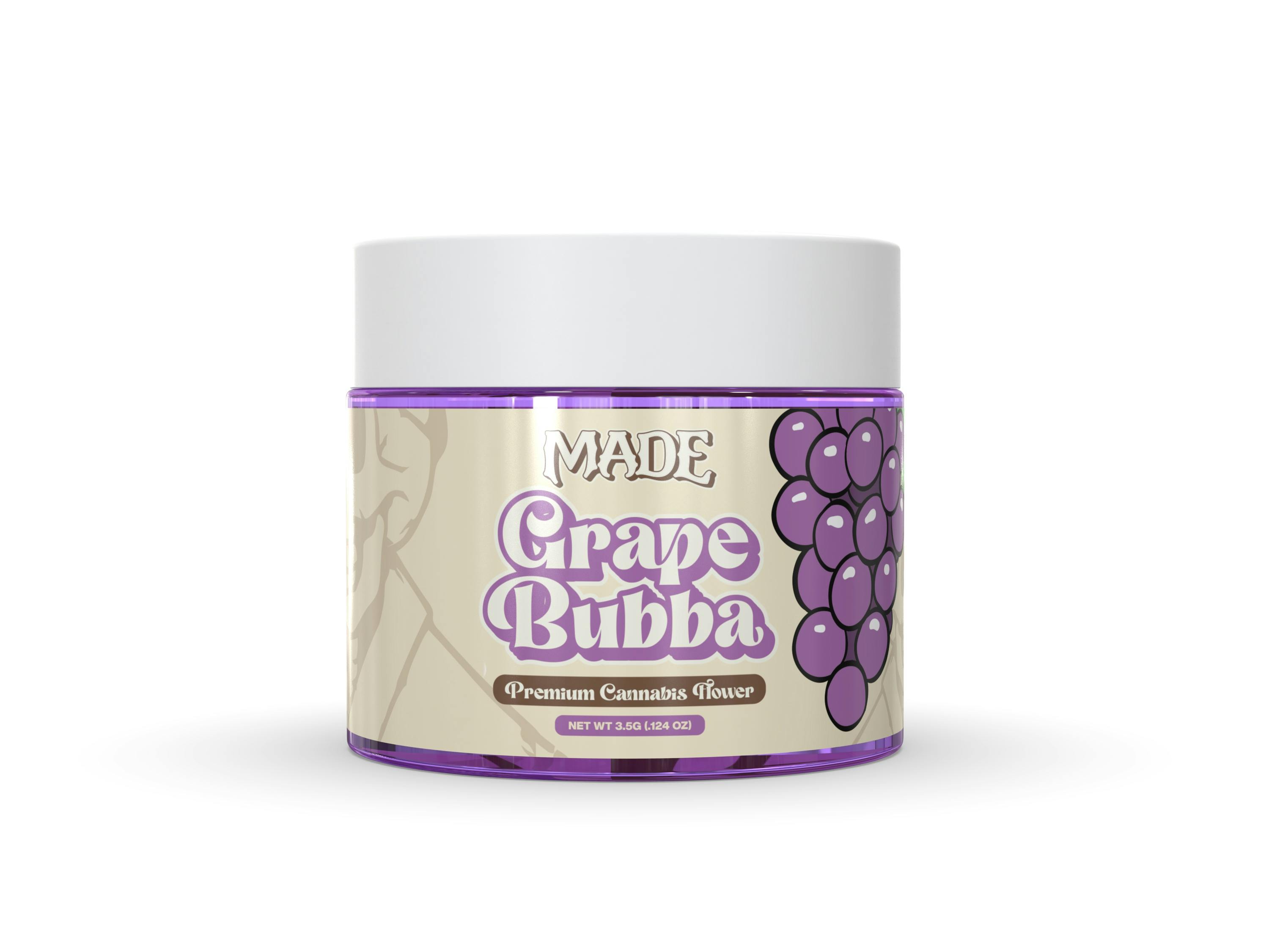 Photograph of product: 3.5g Grape Bubba Flower