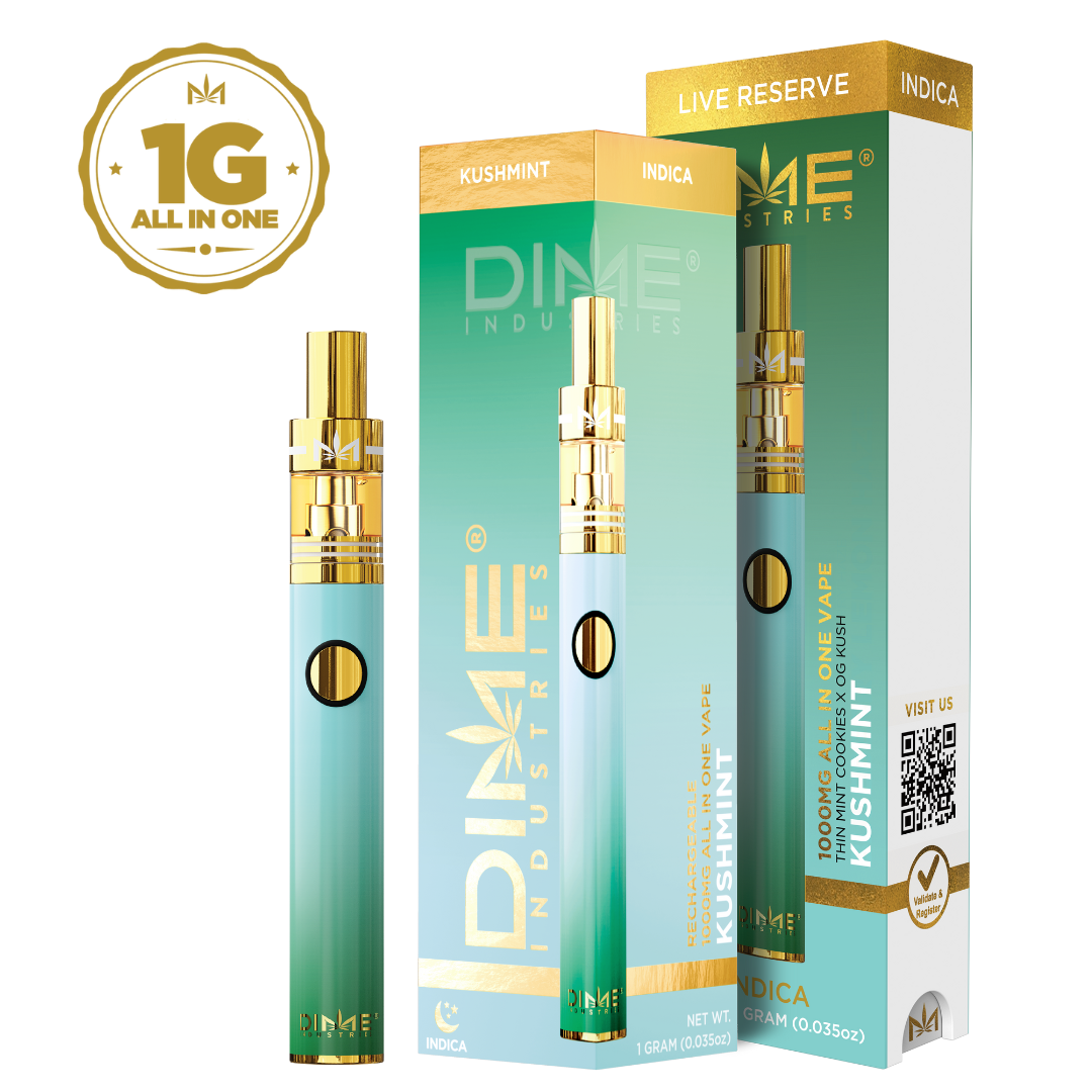 Photograph of product: DIME | Kushmint Live Reserve All in One | 1G