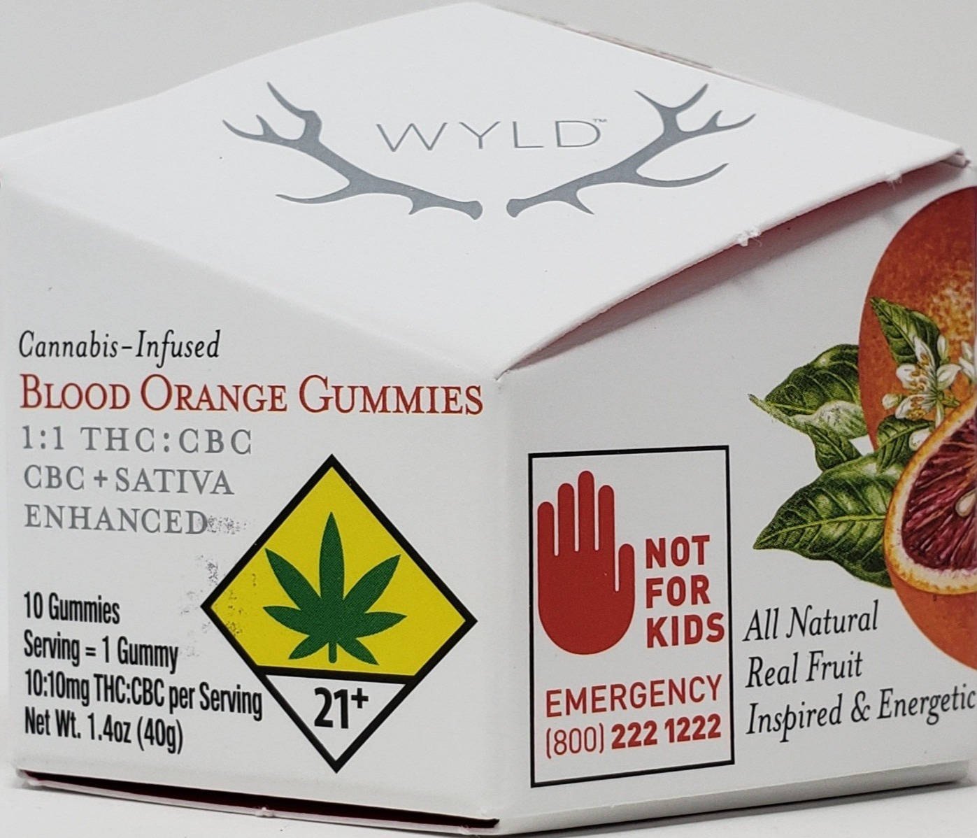 Photograph of product: WYLD Blood Orange Oui'd + CBC (10pk)