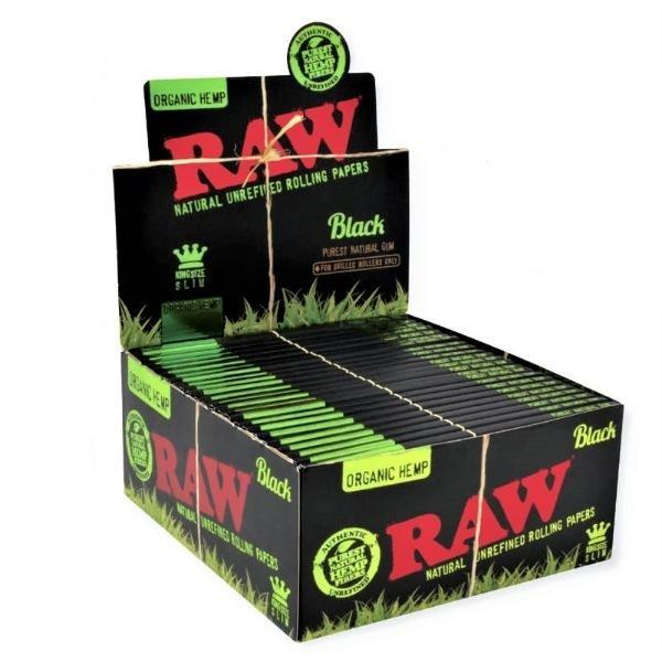 Photograph of product: Raw | Black Organic Hemp King Size Papers