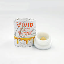 Photograph of product: Florida Kush Solventless au chocolat Rosin - Vivid