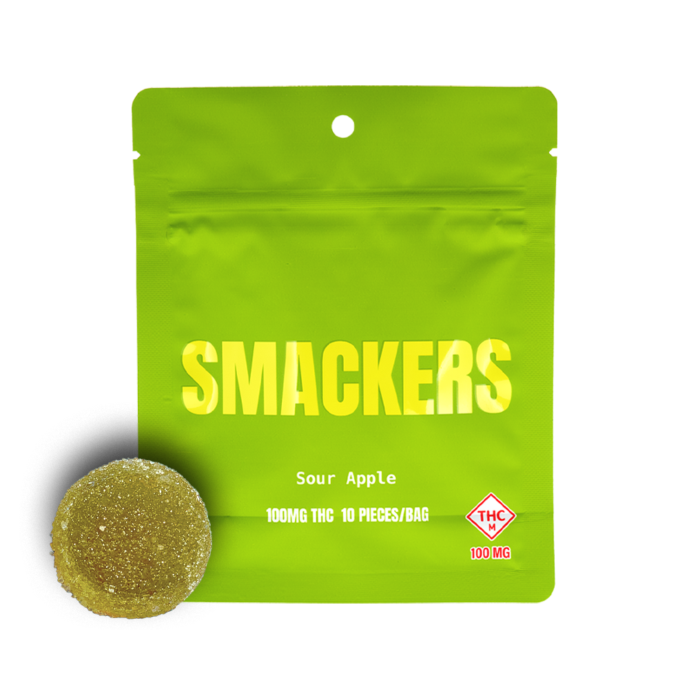 Photograph of product: 100mg Gummies | Sour Apple (Hybrid)