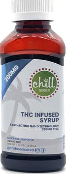 Photograph of product: Blue Razz | Thc Infused Syrup 200mg